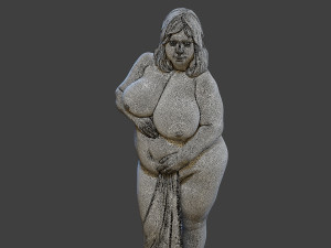 BBW Beautiful Girl 001 3D Print Model