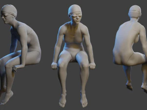 Ragazza della piscina SPGC 003 Modello di stampa 3D