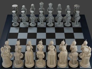 Donald Trump vs Joe Biden Chess Modelo de Impressão 3D