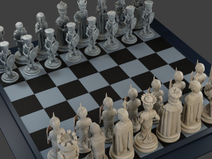 Donald Trump vs Joe Biden Chess Modelo de Impressão 3D