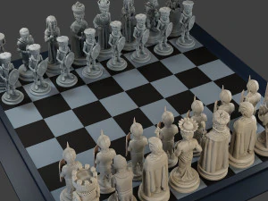 Donald Trump vs Joe Biden Chess 3D Print Model