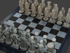 Donald Trump vs Joe Biden Chess Modelo de Impressão 3D