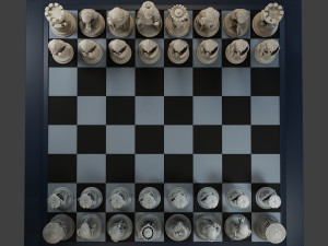 Donald Trump vs Joe Biden Chess Modelo de Impressão 3D