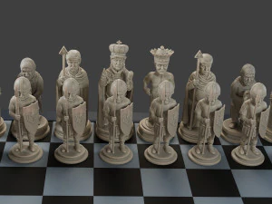 Donald Trump vs Joe Biden Chess 3D Print Model