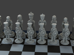 Donald Trump vs Joe Biden Chess Modelo de Impressão 3D