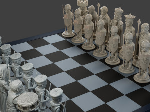 Donald Trump vs Joe Biden Chess Modelo de Impressão 3D