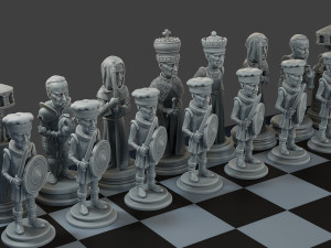 Donald Trump vs Joe Biden Chess Modelo de Impressão 3D