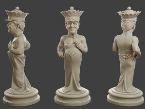 Donald Trump vs Joe Biden Chess Modelo de Impressão 3D
