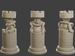 Donald Trump vs Joe Biden Chess Modelo de Impressão 3D