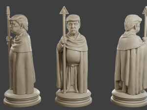 Donald Trump vs Joe Biden Chess Modelo de Impressão 3D