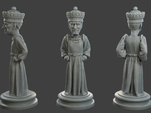Donald Trump vs Joe Biden Chess 3D Print Model