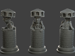 Donald Trump vs Joe Biden Chess Modelo de Impressão 3D