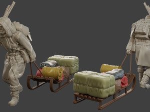 Post-Apocalyptic Male PAM1 001 3D Print Model