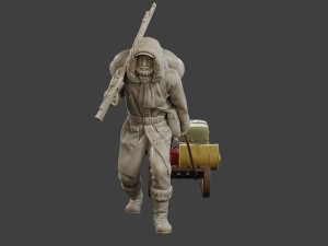 Post-Apocalyptic Male PAM1 001 3D Baskı Modeli
