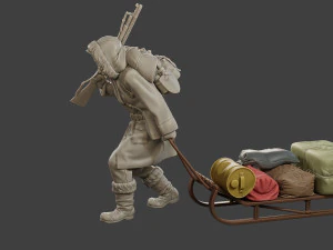 Post-Apocalyptic Male PAM1 001 3D Print Model