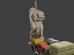 Post-Apocalyptic Male PAM1 001 3D Baskı Modeli