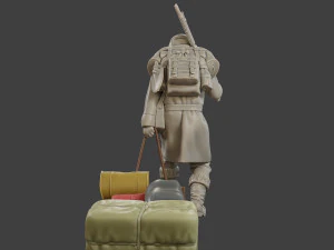Post-Apocalyptic Male PAM1 001 3D Print Model