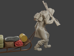 Post-Apocalyptic Male PAM1 001 3D Baskı Modeli