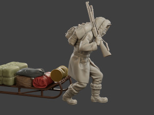 Post-Apocalyptic Male PAM1 001 3D Baskı Modeli