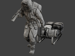 Post-Apocalyptic Male PAM1 001 3D Baskı Modeli