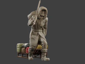 Post-Apocalyptic Male PAM1 001 3D Print Model
