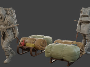 Post-Apocalyptic Male PAM2 002 3D Print Model