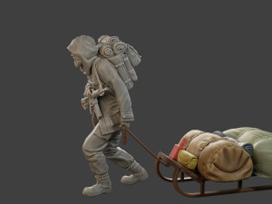 Post-Apocalyptic Male PAM2 002 3D 打印模型