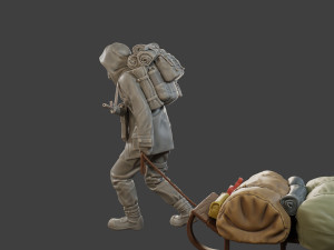 Post-Apocalyptic Male PAM2 002 3D 打印模型