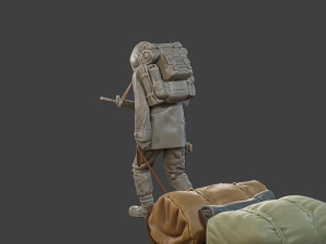 Post-Apocalyptic Male PAM2 002 3D 打印模型