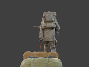 Post-Apocalyptic Male PAM2 002 3D 打印模型
