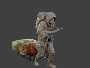 Post-Apocalyptic Male PAM2 002 3D 打印模型