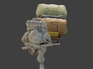 Post-Apocalyptic Male PAM2 002 3D 打印模型