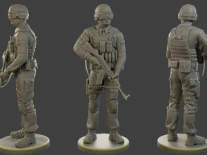 Unit&agrave; tattica della polizia ceca-slovacca CPTU1 001 Modello di stampa 3D