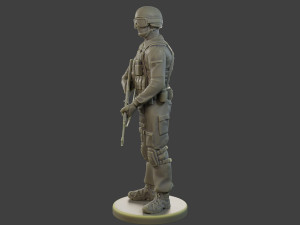 CzechSlovak Police Tactical Unit CPTU1 001 3Dプリントモデル
