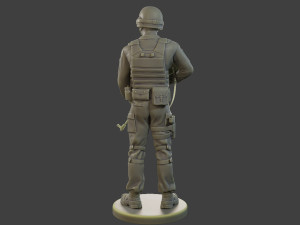 CzechSlovak Police Tactical Unit CPTU1 001 3Dプリントモデル