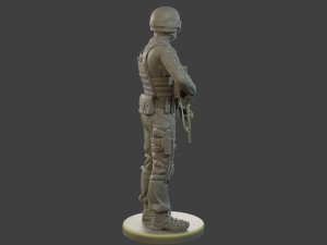 CzechSlovak Police Tactical Unit CPTU1 001 3Dプリントモデル
