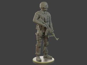 Unit&agrave; tattica della polizia ceca-slovacca CPTU1 001 Modello di stampa 3D