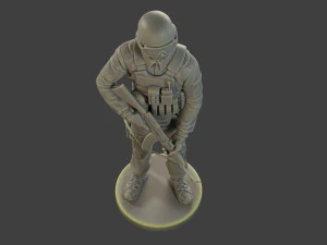 Unit&agrave; tattica della polizia ceca-slovacca CPTU1 001 Modello di stampa 3D