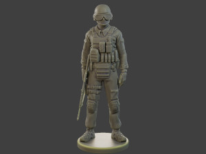 CzechSlovak Police Tactical Unit CPTU1 002 3D Print Model
