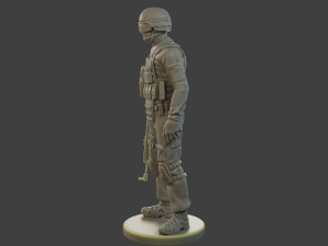 CzechSlovak Police Tactical Unit CPTU1 002 3D Print Model