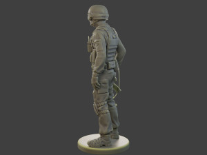 CzechSlovak Police Tactical Unit CPTU1 002 3D Print Model