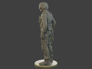 Unit&agrave; tattica della polizia ceca-slovacca CPTU1 002 Modello di stampa 3D