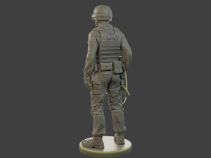 Unit&agrave; tattica della polizia ceca-slovacca CPTU1 002 Modello di stampa 3D