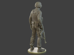 CzechSlovak Police Tactical Unit CPTU1 002 3D Print Model