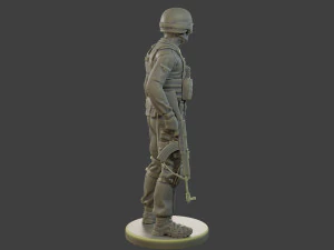 Unit&agrave; tattica della polizia ceca-slovacca CPTU1 002 Modello di stampa 3D