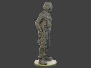 CzechSlovak Police Tactical Unit CPTU1 002 3D Print Model
