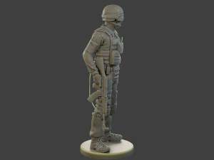 Unit&agrave; tattica della polizia ceca-slovacca CPTU1 002 Modello di stampa 3D