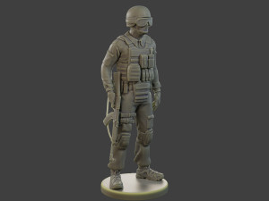 CzechSlovak Police Tactical Unit CPTU1 002 3D Print Model