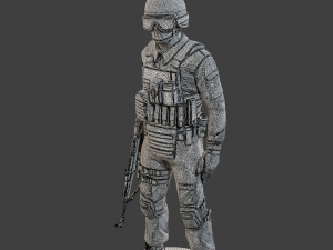 CzechSlovak Police Tactical Unit CPTU1 002 3D Print Model