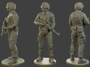 CzechSlovak Police Tactical Unit CPTU1 003 3D Print Model